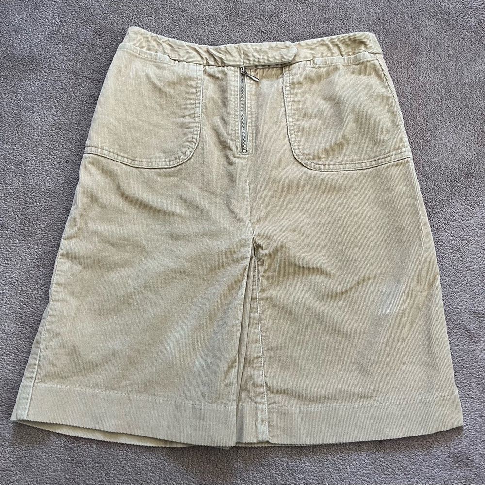 Vintage Mossimo Women’s Stretch Corduroy Kick Pleat Skirt Size 4